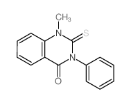 1-methyl-3-phenyl-2-sulfanylidene-quinazolin-4-one结构式