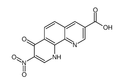 7,10-二氢-8-硝基-7-氧代-1,10-菲罗啉-3-羧酸结构式