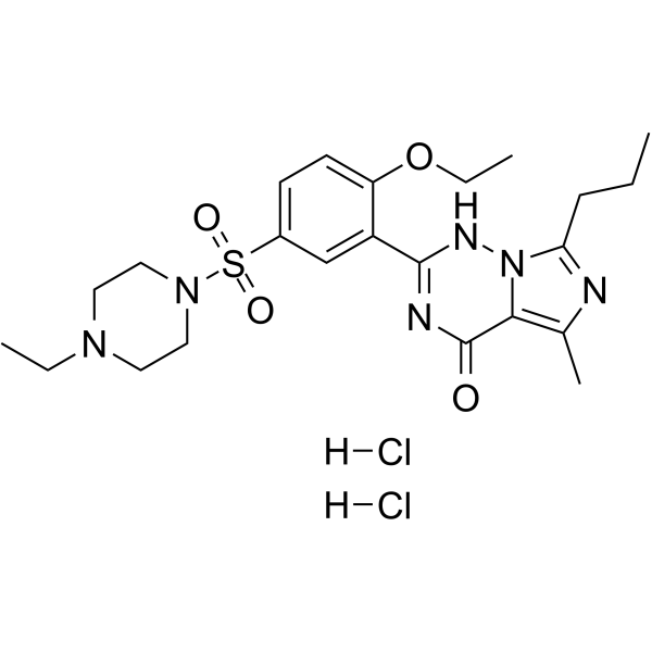 Vardenafil dihydrochloride Structure