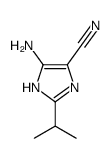 (9ci)-5-氨基-2-(1-甲基乙基)-1H-咪唑-4-甲腈结构式
