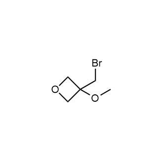 3-(溴甲基)-3-甲氧基氧杂环丁烷结构式