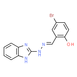 5-bromo-2-hydroxybenzaldehyde 1H-benzimidazol-2-ylhydrazone Structure