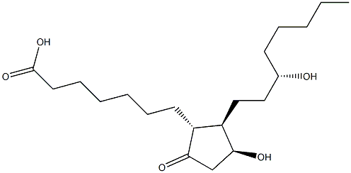 (15S)-11β,15-Dihydroxy-9-oxoprostan-1-oic acid Structure