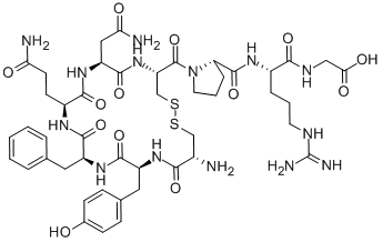 (Arg8)-Vasopressin (free acid) trifluoroacetate salt结构式