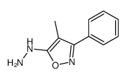 (4-methyl-3-phenyl-1,2-oxazol-5-yl)hydrazine Structure
