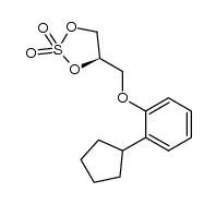 (R)-4-((2-cyclopentylphenoxy)methyl)-1,3,2-dioxathiolane 2,2-dioxide结构式