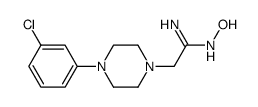 2-[4-(3-氯苯基)哌嗪-1-基]-正羟基乙脒结构式
