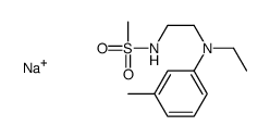 sodium N-[2-(N-ethyl-m-toluidino)ethyl]methanesulphonamidate Structure