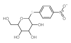 b-D-Glucopyranoside, 4-nitrophenyl1-thio- Structure