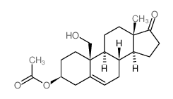Androst-5-en-17-one,3-(acetyloxy)-19-hydroxy-, (3b)-结构式