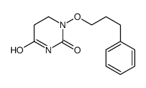 1-(3-phenylpropoxy)-1,3-diazinane-2,4-dione结构式
