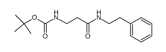(2-Phenethylcarbamoyl-ethyl)-carbamic acid tert-butyl ester Structure
