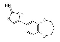 2-AMINO-4-(3,4-TRIMETHYLENEDIOXYPHENYL)THIAZOL结构式