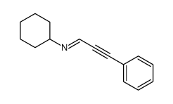N-cyclohexyl-3-phenylprop-2-yn-1-imine结构式