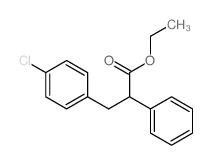 Benzenepropanoic acid,4-chloro-a-phenyl-, ethyl ester Structure