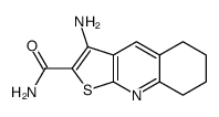 3-Amino-5,6,7,8-tetrahydrothieno[2,3-b]quinoline-2-carboxamide结构式
