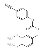 Carbonic acid,4-cyanophenyl (3,4-dimethoxyphenyl)methyl ester Structure