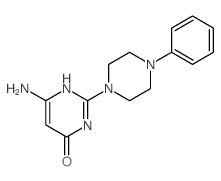 6-amino-2-(4-phenylpiperazin-1-yl)-1H-pyrimidin-4-one Structure