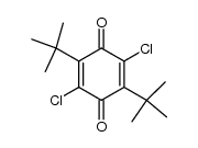 2,5-di-tert-butyl-3,6-dichloro-1,4-benzoquinone Structure