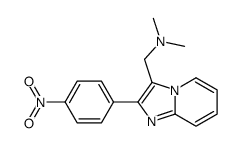 3-[(Dimethylamino)methyl]-2-(p-nitrophenyl)imidazo[1,2-a]pyridine结构式