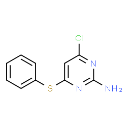 4-CHLORO-6-(PHENYLSULFANYL)-2-PYRIMIDINAMINE Structure