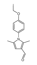 1-(4-乙氧基苯基)-2,5-二甲基-1H-吡咯-3-甲醛结构式
