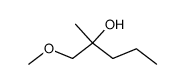 1-methoxy-2-methylpentan-2-ol结构式