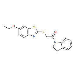 1-(2,3-Dihydro-1H-indol-1-yl)-2-[(6-ethoxy-1,3-benzothiazol-2-yl)sulfanyl]ethanone picture