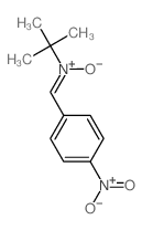 2-Propanamine,2-methyl-N-[(4-nitrophenyl)methylene]-, N-oxide Structure