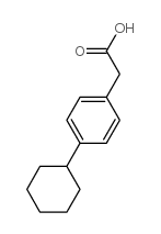 Benzeneacetic acid,4-cyclohexyl- Structure