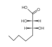 (+/-)-threo-2,3-dihydroxy-octanoic acid结构式