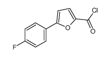 5-(4-氟苯基)呋喃-2-甲酰氯结构式