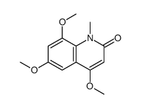 4,6,8-trimethoxy-1-methylquinolin-2-one Structure