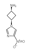CIS-3-(4-NITRO-1H-IMIDAZOL-1-YL)CYCLOBUTANAMINE Structure
