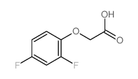 Acetic acid,2-(2,4-difluorophenoxy)- Structure