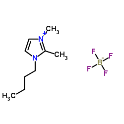1-丁基-2,3-二甲基咪唑四氟硼酸盐结构式