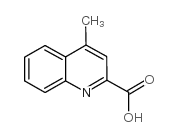 4-甲基喹啉-2-羧酸结构式
