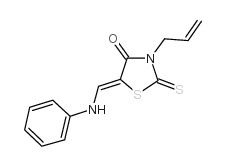 5-[(phenylamino)methylene]-3-(2-propenyl)-2-thioxo-4-thiazolidinone Structure