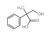 2-Methyl-2-phenylhydracrylic acid Structure