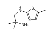 2-甲基-N1-(5-甲基-2-噻唑)-1,2-丙二胺结构式