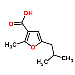 5-Isobutyl-2-methyl-3-furoic acid Structure