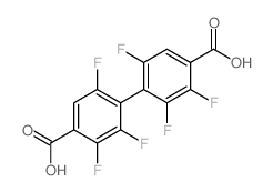 [1,1'-Biphenyl]-4,4'-dicarboxylicacid, 2,2',3,3',6,6'-hexafluoro- structure