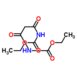 Diethyl (1,3-dioxo-1,3-propanediyl)biscarbamate Structure