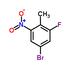 4-溴-2-氟-6-硝基甲苯结构式