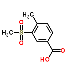 4-Methyl-3-(methylsulfonyl)benzoic acid structure