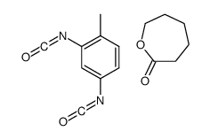 2-己内酯和2,4-二异氰酸根合-1-甲苯的聚合物结构式