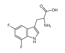 (2S)-2-amino-3-(5,7-difluoro-1H-indol-3-yl)propanoic acid Structure