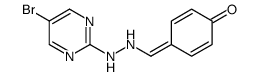 4-[[2-(5-bromopyrimidin-2-yl)hydrazinyl]methylidene]cyclohexa-2,5-dien-1-one结构式