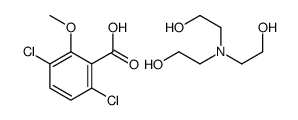 Benzoic acid, 3,6-dichloro-2-methoxy-, compd. with 2,2,2-nitrilotrisethanol (1:1) Structure