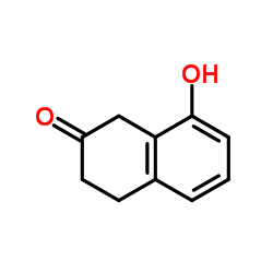 8-羟基-3,4-二氢-1H-2-萘酮结构式